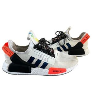 Adidas Mens NMD_R1 V2 'White Coral' FX3527 Lace Up Sneakers Size 10
